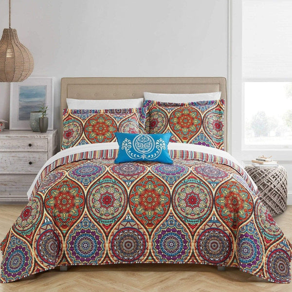 Chic Home Malka 8 Piece Boho Quilt Set Twin