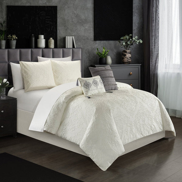 Chic Home Mayflower 5 Piece Embossed Comforter Set 