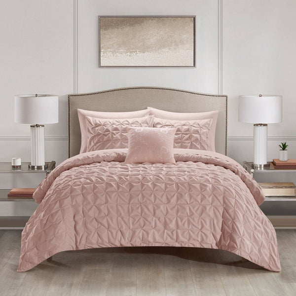 Chic Home Mercer 8 Piece Comforter Set Blush