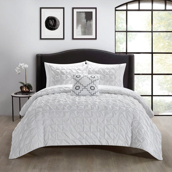 Chic Home Mercer 8 Piece Comforter Set White