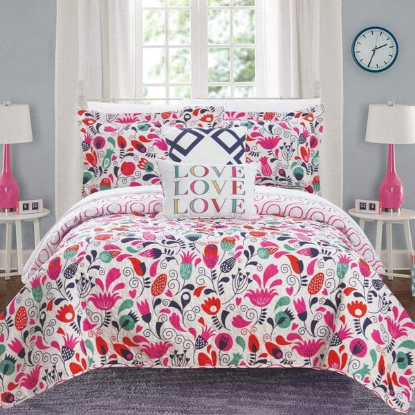 Chic Home Meritt 5 Piece Floral Quilt Set 