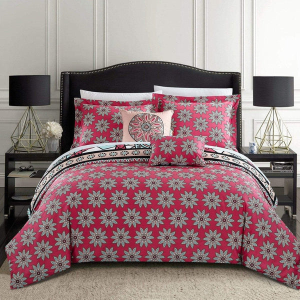 Chic Home Michal 5 Piece Cotton Comforter Set 