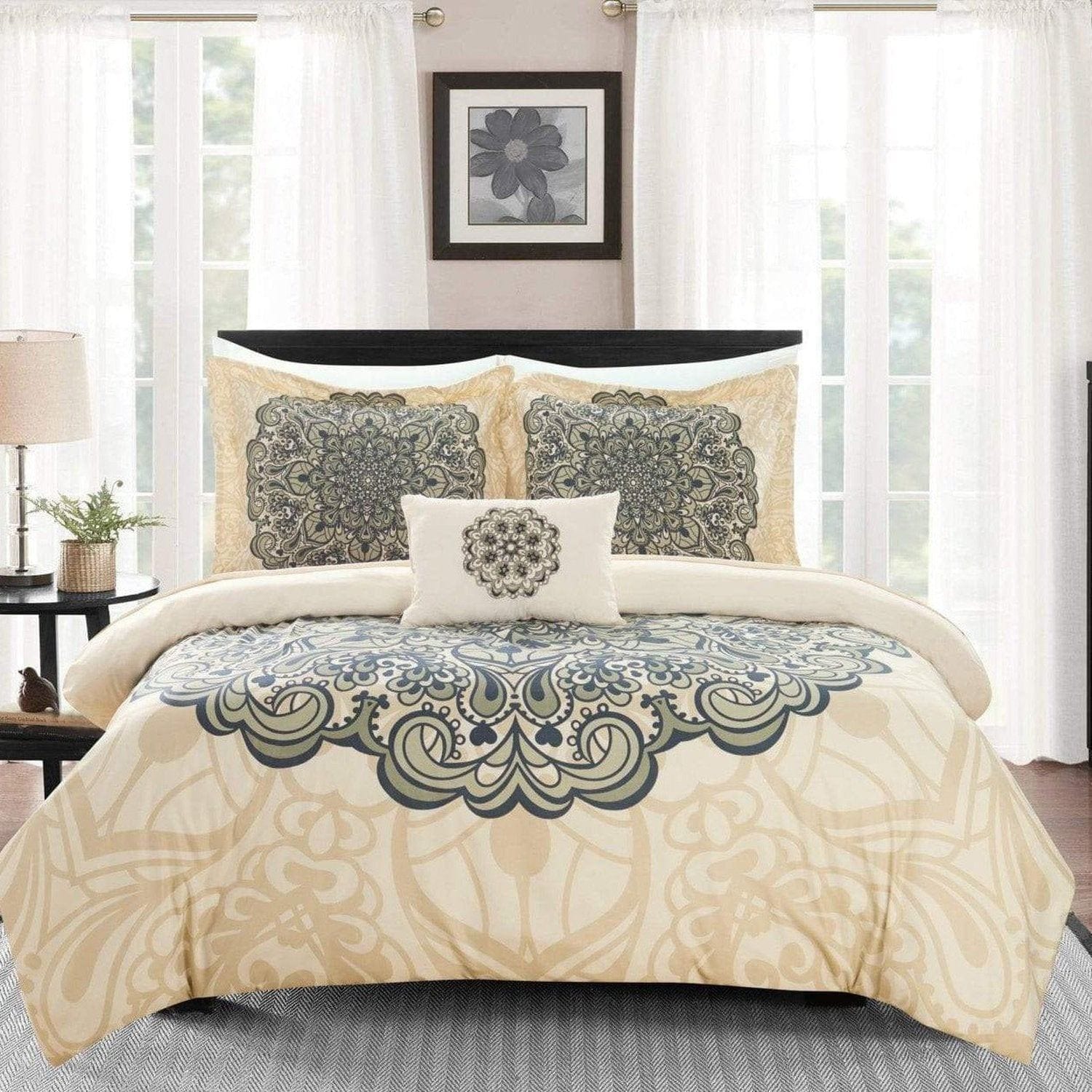 Chic Home Utopia 4 Piece King Duvet Cover Set