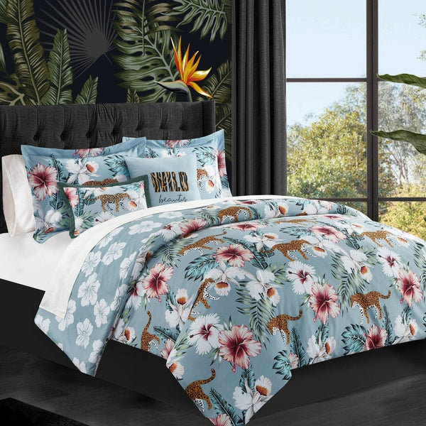 Chic Home Myrina 5 Piece Floral Comforter Set 