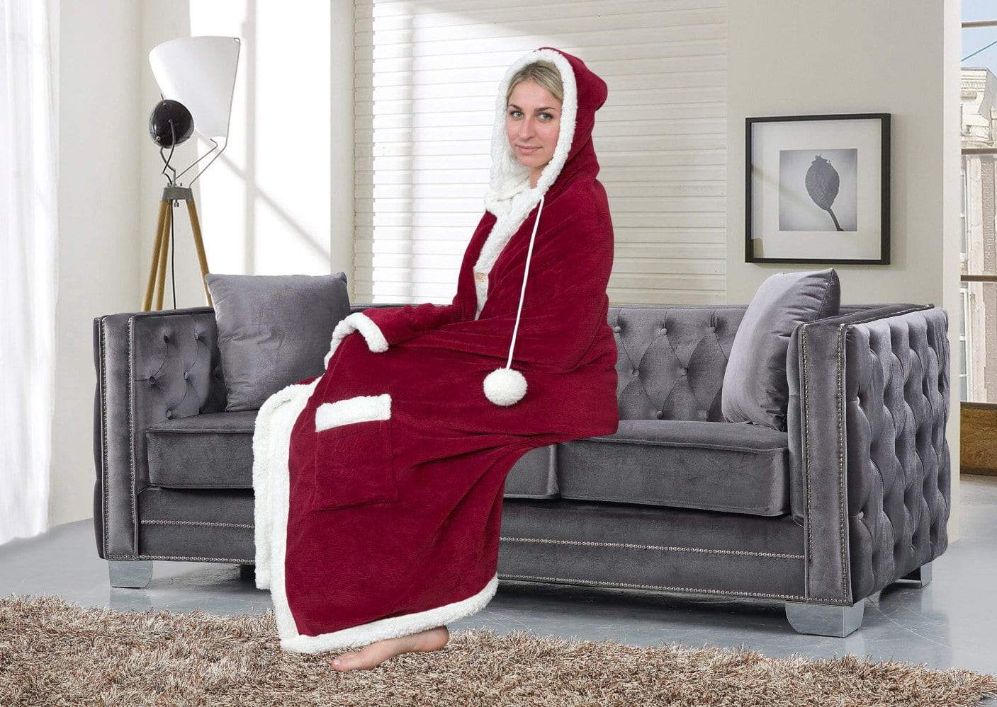 Chic home design outlet hooded wrap