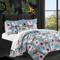 Chic Home Orithia 4 Piece Floral Quilt Set 