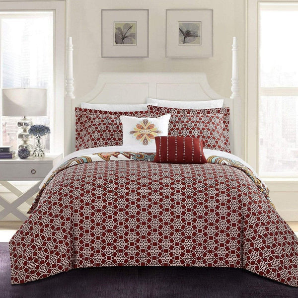 Chic Home Orli 5 Piece Cotton Comforter Set 