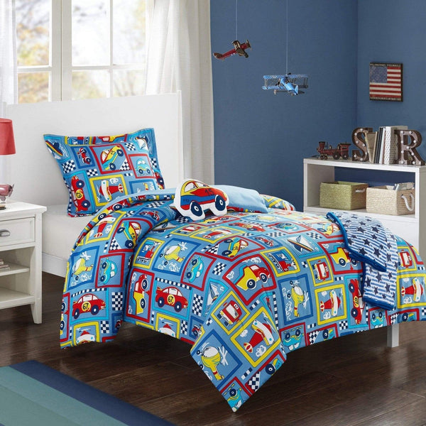 Chic Home Race Car 5 Piece Kids Comforter Set 