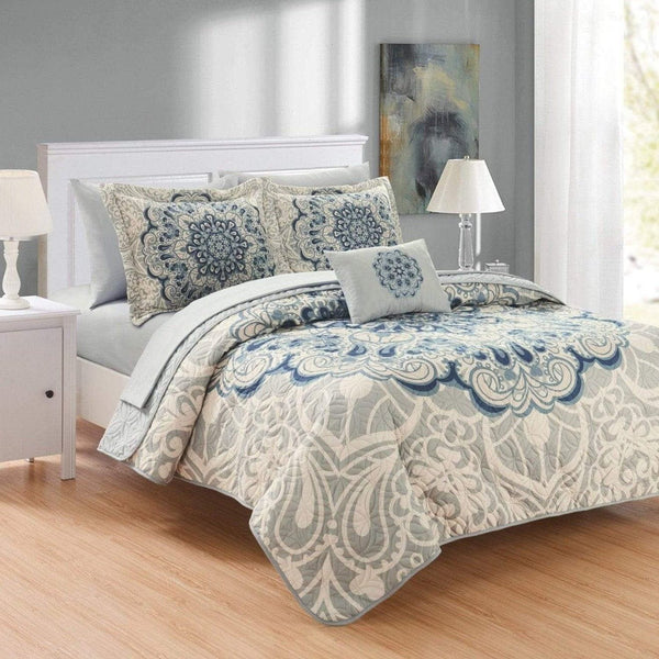 Chic Home Raina 4 Piece Boho Quilt Set 