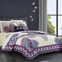 Chic Home Ronan 4 Piece Cotton Duvet Cover Set Queen