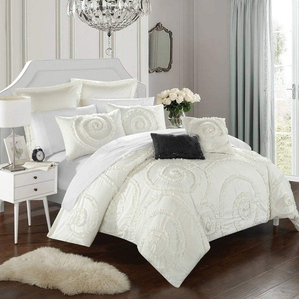 Chic Home Rosalia 11 Piece Floral Comforter Set 