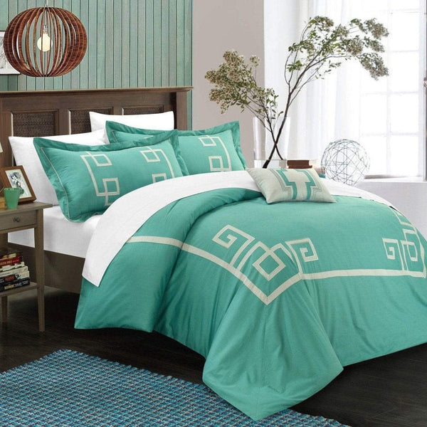 Chic Home Royalton 4 Piece Cotton Duvet Cover Set Sage