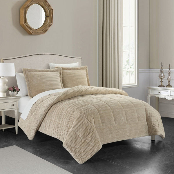 Chic Home Ryland 3 Piece Sherpa Comforter Set 