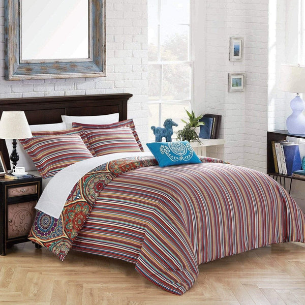 Chic Home Shulamit 4 Piece Boho Duvet Cover Set 