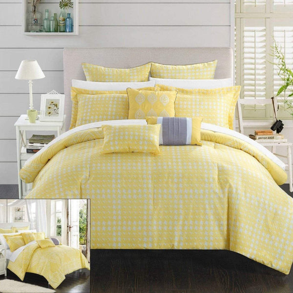 Chic Home Sicily 12 Piece Jacquard Comforter Set 