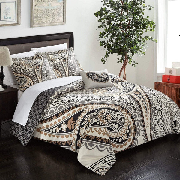 Chic Home Soliel 8 Piece Boho Duvet Cover Set Queen