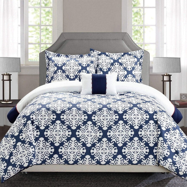 Chic Home Trina 4 Piece Reversible Duvet Cover Set 