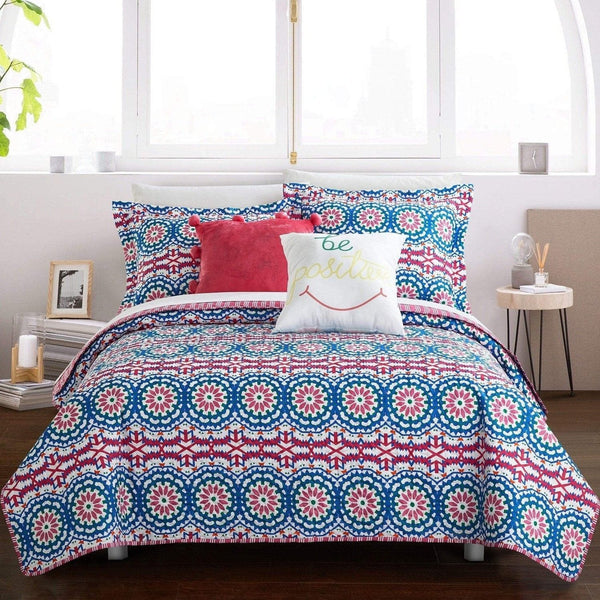 Chic Home Tristan 5 Piece Boho Quilt Set Twin