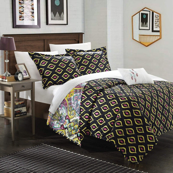 Chic Home Vedara 4 Piece Boho Quilt Set 