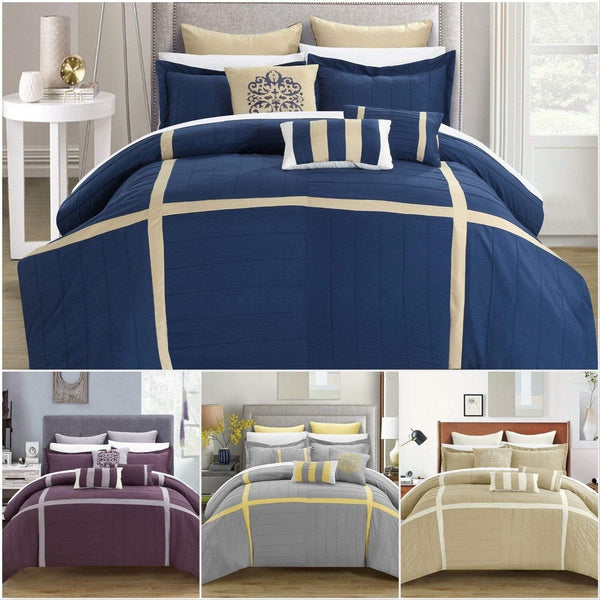 Chic Home Vera 12 Piece Patchwork Comforter Set 