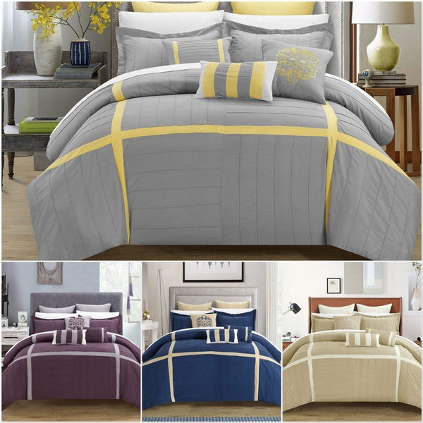 Chic Home Vera 8 Piece Patchwork Comforter Set 