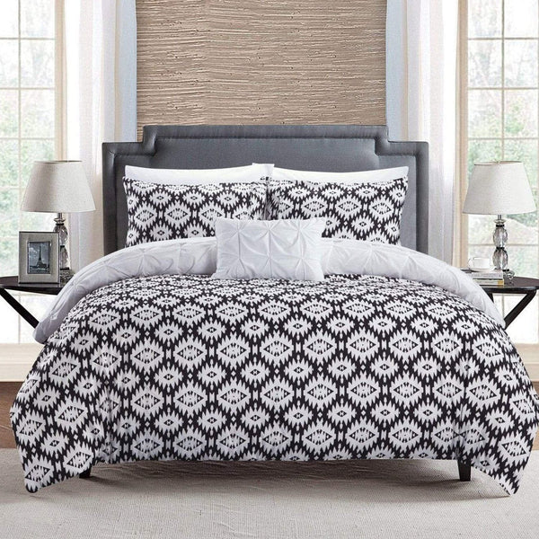 Chic Home Zissel 8 Piece Reversible Duvet Cover Set 