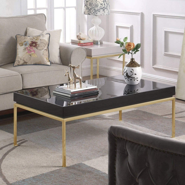 Iconic Home Alcee Center Coffee Table Black