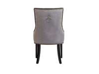 Iconic Home Cadence Faux Leather Velvet Dining Chair Set of 2 