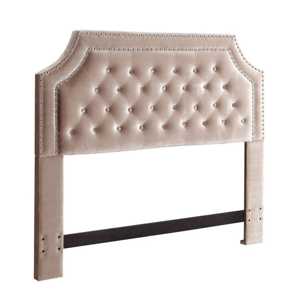 Iconic Home Chava Tufted Velvet Headboard For Bed 