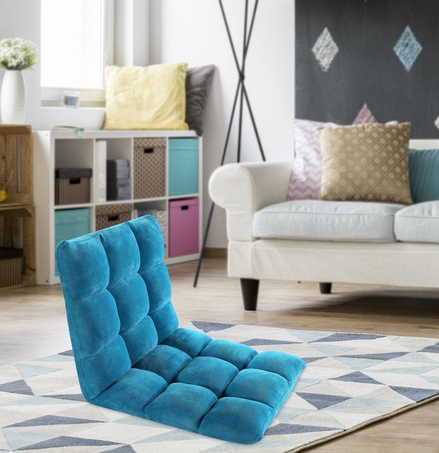 Teal rocker recliner discount chair