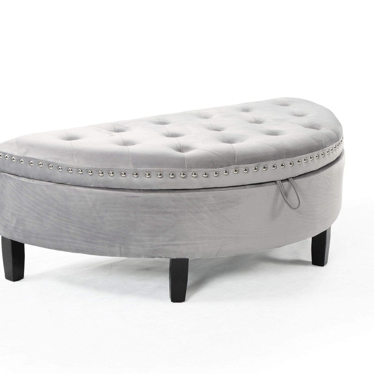 Half moon store ottoman bench