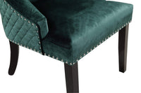 Iconic Home Machla Tufted Velvet Dining Chair Set of 2 