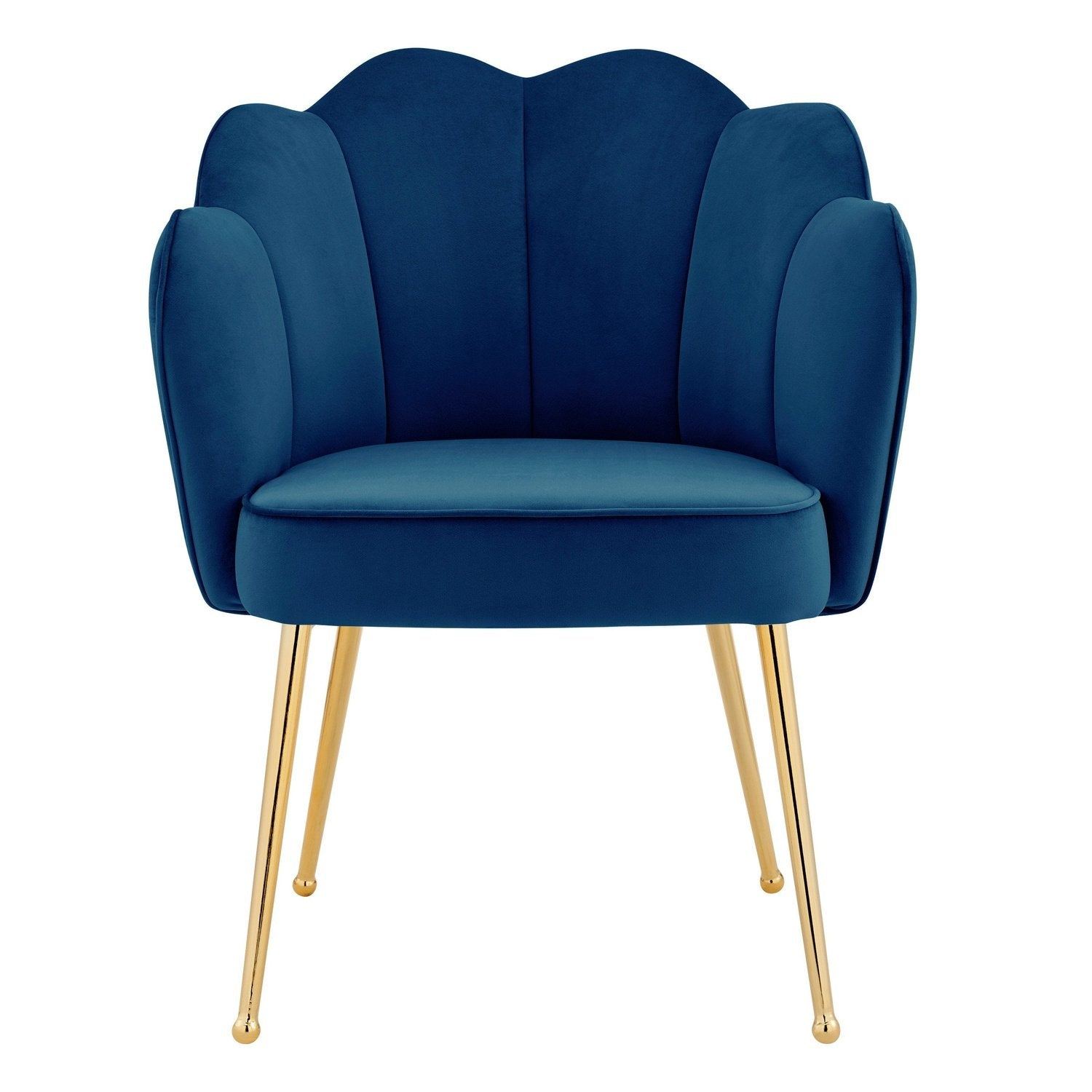 Blue scallop online chair