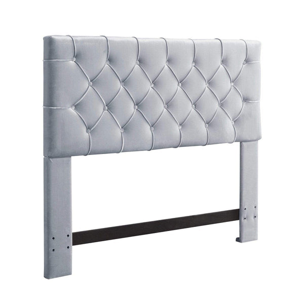 Iconic Home Rivka Tufted Velvet Headboard For Bed 